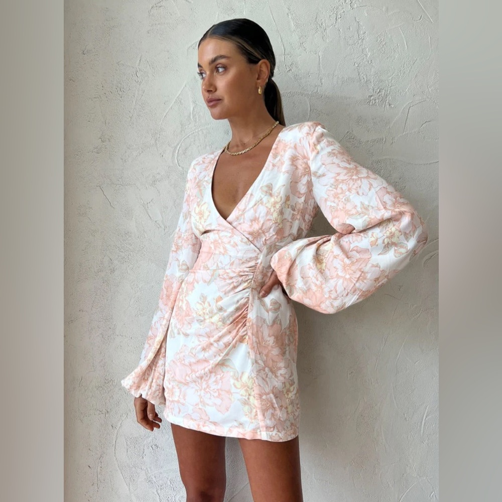 Rumer Isola Mini Dress in floral, NWT, Small